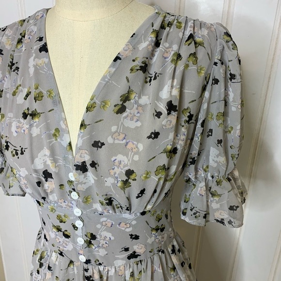 RED Valentino Cottagecore Microfloral Dress 825 - Picture 6 of 14